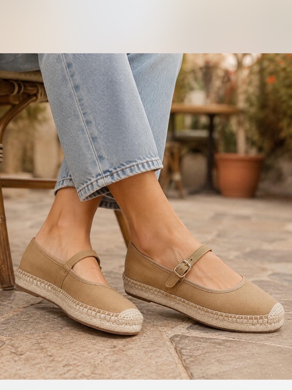 J. Crew Faux-suede Mary Jane Espadrilles - Size 8.5 - Picture 2 of 7